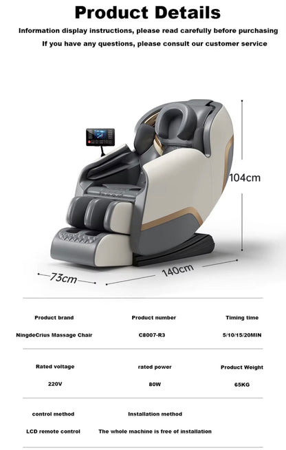 4D Zero Gravity Massage Chair